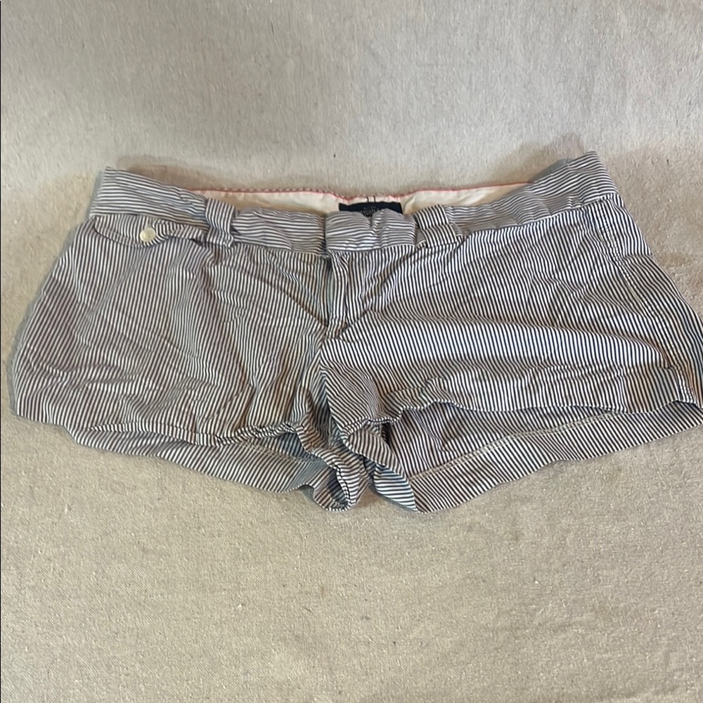 American Eagle Outfitters Pinstripe Gray Women's Bermda Shorts Juniors 11